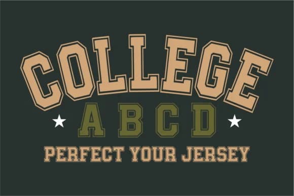 College Abcd by anamalmusyaffaCreative — Slab Serif Font