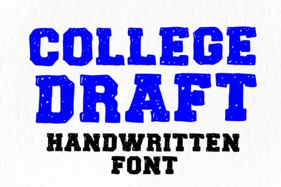 College Draft by wtl.typography — Slab Serif Font