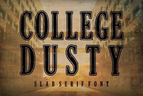 College Dusty by riki.studio — Slab Serif Font
