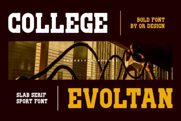 College Evoltan by qrdesignstd — Slab Serif Font