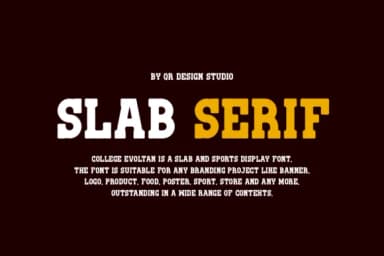 College Evoltan by qrdesignstd — Slab Serif Font — thumbnail 3