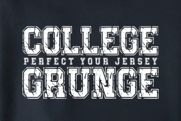 College Grunge by anamalmusyaffaCreative — Slab Serif Font