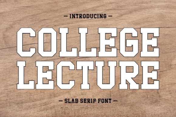 College Lecture by Ade (7NTypes) — Slab Serif Font