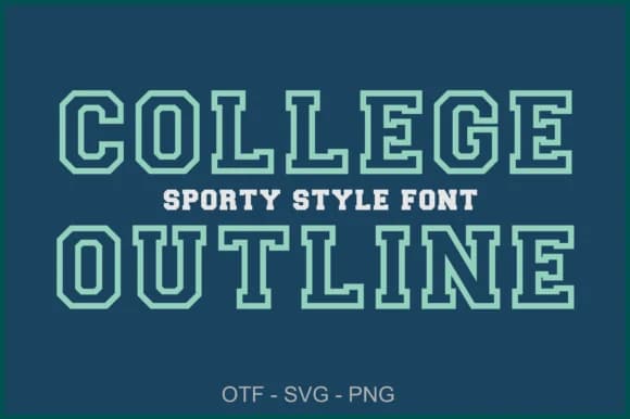 College Outline by wtl.typography — Slab Serif Font