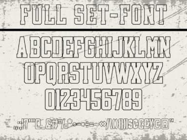 College Outline by MaxArt — Slab Serif Font — thumbnail 2