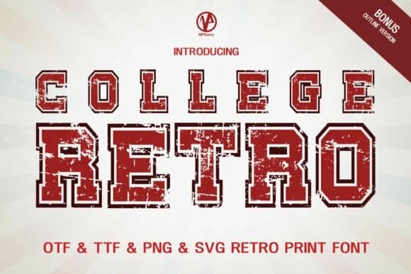 College Retro by NPNaay — Slab Serif Font