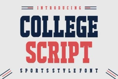 College Script by Dreamspace.studio — Slab Serif Font — thumbnail 1