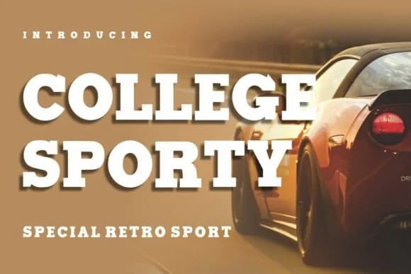 College Sporty by riki.studio — Slab Serif Font