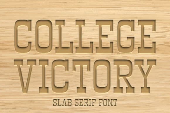 College Victory by Ade (7NTypes) — Slab Serif Font
