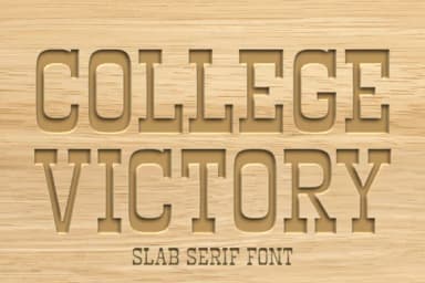 College Victory by Ade (7NTypes) — Slab Serif Font — thumbnail 1