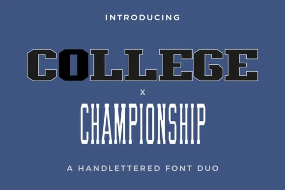 College X Championship Duo by Pixova Creative — Slab Serif Font