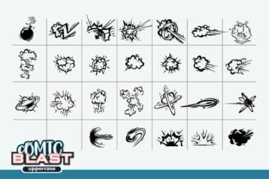 Comic Blast by onoborgol — Dingbats Font — thumbnail 2