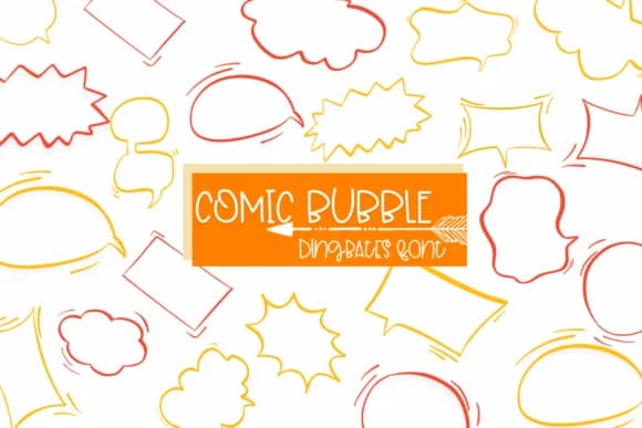 Comic Bubble by Sirinart — Dingbats Font