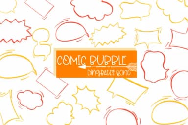 Comic Bubble by Sirinart — Dingbats Font — thumbnail 1