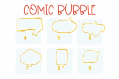 Comic Bubble by Sirinart — Dingbats Font — thumbnail 4