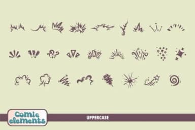 Comic Elements by onoborgol — Dingbats Font — thumbnail 2