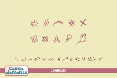 Comic Elements by onoborgol — Dingbats Font — thumbnail 4