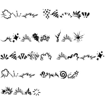 Comic Elements by onoborgol — Dingbats Font — thumbnail 8