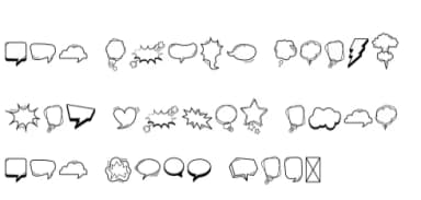 Comic Speech Bubble by digitalplannerland — Dingbats Font — thumbnail 8