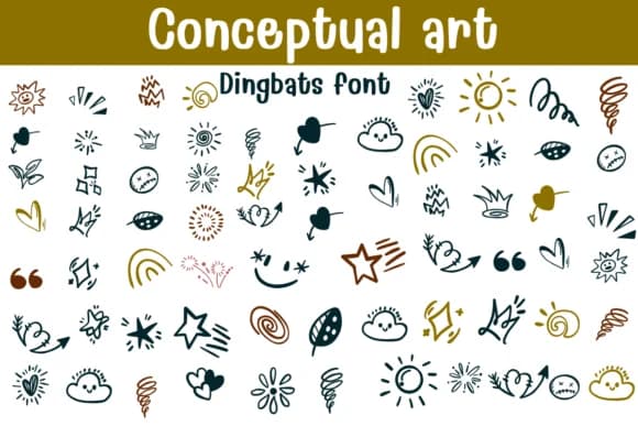 Conceptual Art by Sontaya — Dingbats Font