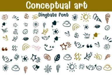 Conceptual Art by Sontaya — Dingbats Font — thumbnail 1