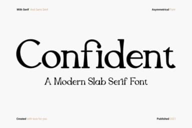 Confident by RockboyStudio — Slab Serif Font — thumbnail 1