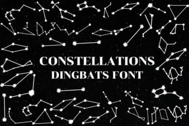 Constellations by Nongyao — Dingbats Font — thumbnail 1