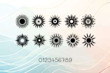 Contemporary Tribal Sun by MOMAT THIRTYONE — Dingbats Font — thumbnail 4