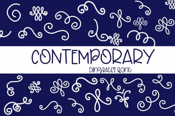 Contemporary by Sirinart — Dingbats Font