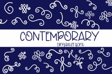 Contemporary by Sirinart — Dingbats Font — thumbnail 1