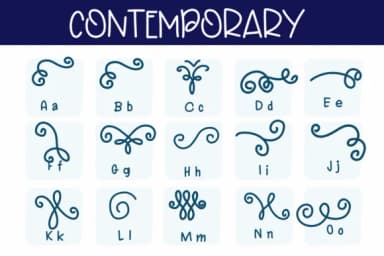 Contemporary by Sirinart — Dingbats Font — thumbnail 2