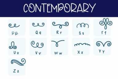 Contemporary by Sirinart — Dingbats Font — thumbnail 3