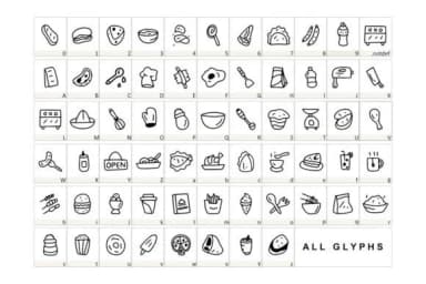 Cookery by YandiDesigns — Dingbats Font — thumbnail 2