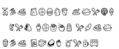 Cookery by YandiDesigns — Dingbats Font — thumbnail 6