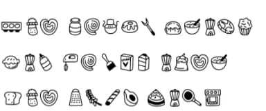 Cooking Cake by YandiDesigns — Dingbats Font — thumbnail 6