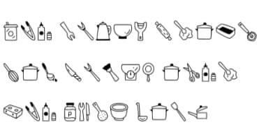 Cooking Ware by YandiDesigns — Dingbats Font — thumbnail 6