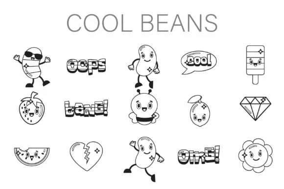 Cool Beans Dingbats by Illustration Ink — Dingbats Font