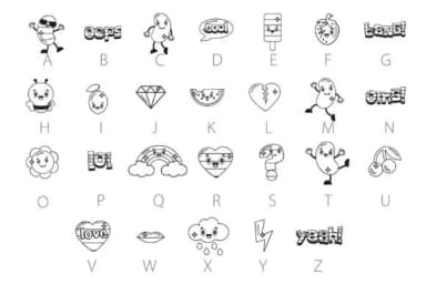 Cool Beans Dingbats by Illustration Ink — Dingbats Font — thumbnail 2