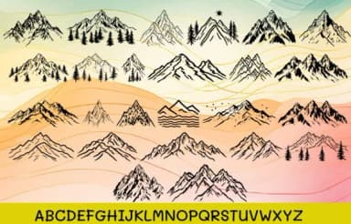 Cool Mountain by MOMAT THIRTYONE — Dingbats Font — thumbnail 2