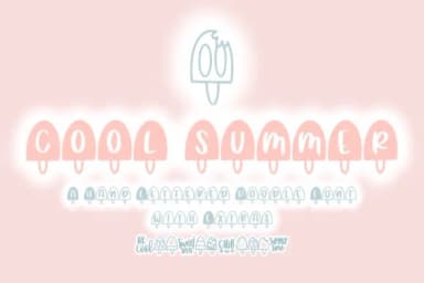 Cool Summer by Fairways and Chalkboards — Dingbats Font — thumbnail 1