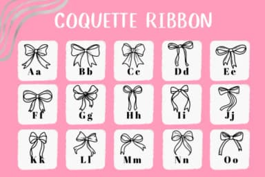 Coquette Ribbon by CHANOK — Dingbats Font — thumbnail 2