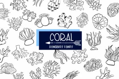 Coral by Sirinart — Dingbats Font — thumbnail 1