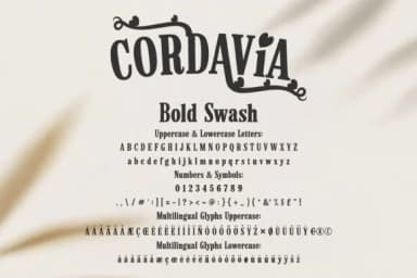 Cordavia Bold Swash by TonisArtStudio — Slab Serif Font — thumbnail 6