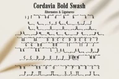 Cordavia Bold Swash by TonisArtStudio — Slab Serif Font — thumbnail 7