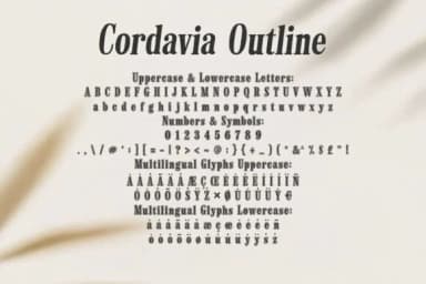Cordavia Outline by TonisArtStudio — Slab Serif Font — thumbnail 7