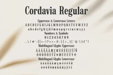 Cordavia Regular by TonisArtStudio — Slab Serif Font — thumbnail 6