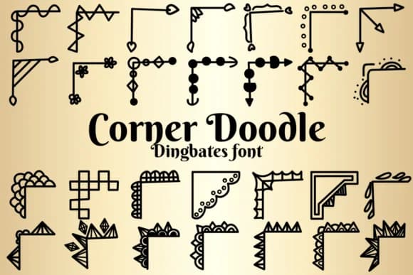Corner Doodle by Chonada — Dingbats Font