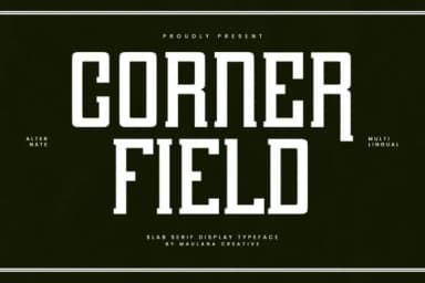 Corner Field by Maulana Creative — Slab Serif Font — thumbnail 1