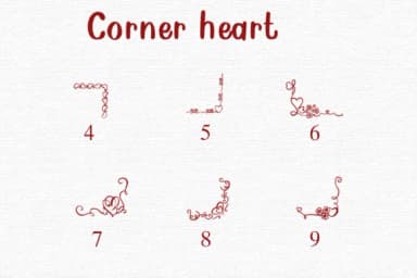 Corner Heart by Nongyao — Dingbats Font — thumbnail 4