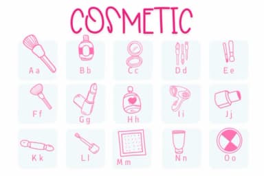 Cosmetic by Sirinart — Dingbats Font — thumbnail 2